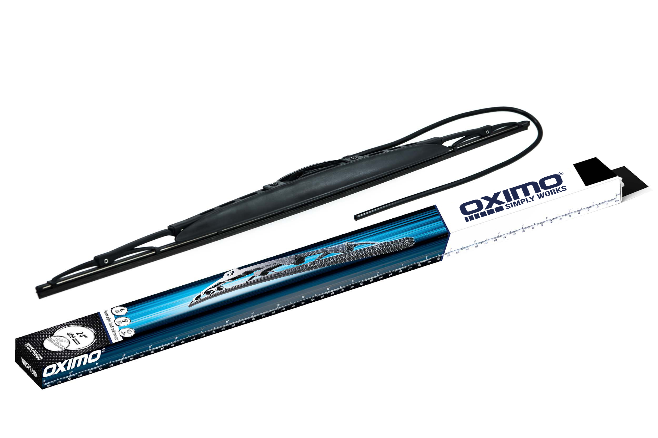 Каркасна щітка склоочисника з омивачем WUSPR600 